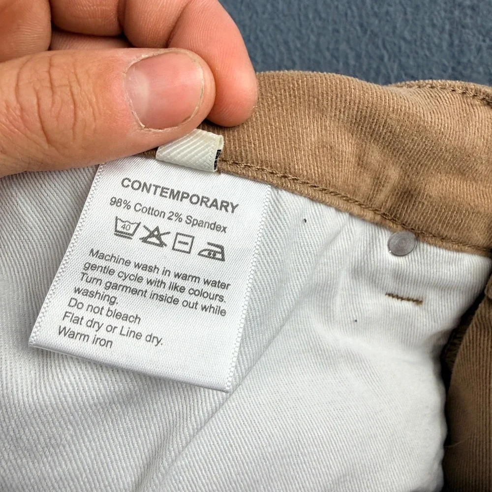 Spier & Mackay Pants Mens 33 Brown Contemporary Fit Cotton Spandex Chino Casual